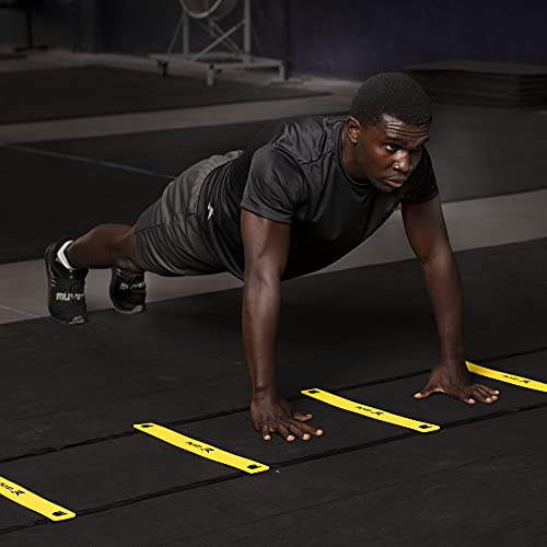 Kit Circuito Funcional Muvin Escada de Agilidade com 10 degraus + Corda de Pular Tamanho Ajustável e