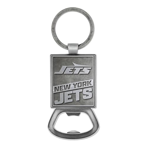 Rico Industries NFL Football New York Jets Pewter Style Bottle