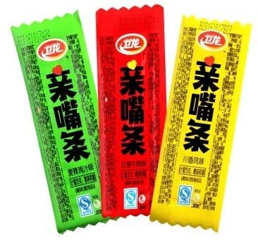 辣条 亲嘴条 卫龙 亲嘴条 10Pcs 3 Kind Of Taste Random Shipment
