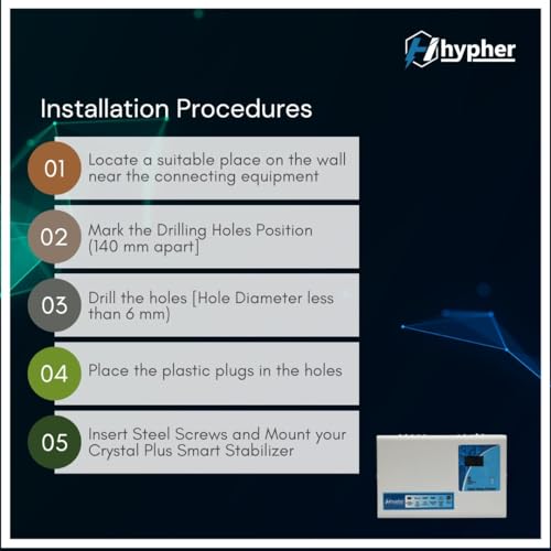 Image of HYPHER 4KVA Voltage Stabilizer for All Inverter and Non Inverter AC Upto 1.5 Ton| 4000 W 120V-290V | Digital Disply | 3 Year Warranty | German Toroidal Coil |Low /High Voltage Cut-Off