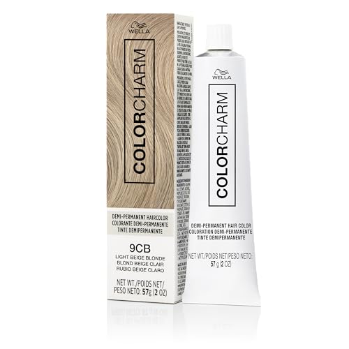 COLORCHARM Demi Permanent Hair Color| 9CB Light Beige Blonde | Gloss, Refresh and Tone | 2 Fl Oz
