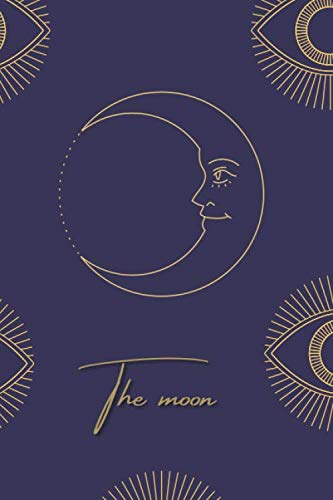 The Moon Purple Journal Notebook: Lined Journal Moon, 120 Pages, Size 6"x9", Tarot Journal, lined journal tarot