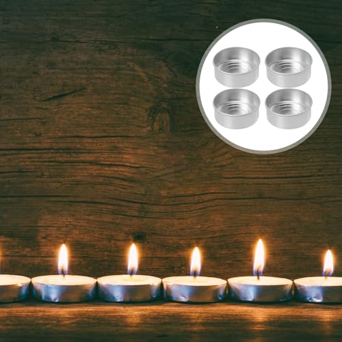 Portavelas de aluminio con base cóncava TIDTALEO, material resistente fácil de usar en velas 7