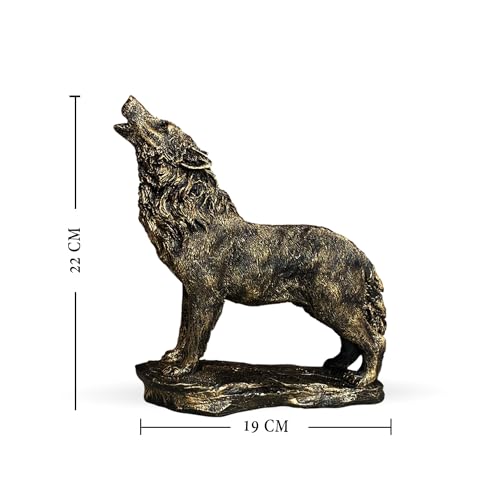 Image of Xtore Beautiful Lion Statue for Home Decor (Pack of 1, Dark Brown)