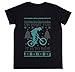Wigoro Navidad - Montaña Bicicleta Feo Navidad Niños Unisexo Chicos Chicas Negro Camiseta Kids Unisex T-Shirt