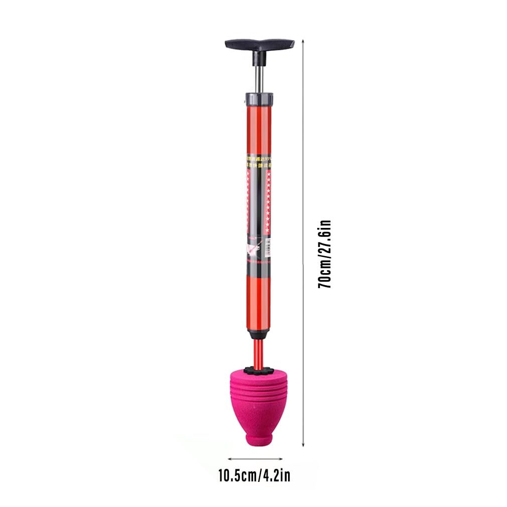 Turbo Flush High Pressure Dredging Tool,High Pressure Toilet Plunger,Toilet Plunger Kit High Pressure Air Drain Clog Remover Plumbing Tool For Bathroom Kitchen Bathtub Clogged Pip (1PCS)
