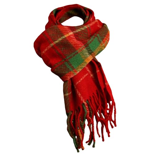 October Elf Christmas Plaid Scarf