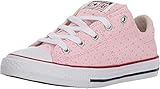 Converse Girls' Madison Star Perforated Low Top Sneaker, Cherry Blossom/Driftwood/White, 12 M US Little Kid