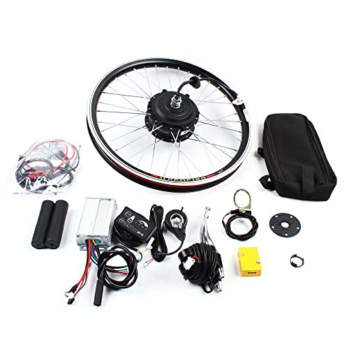 InSyoForeverEC 20 Zoll E-Bike Conversion Kit E-Bike Umbausatz Brushless Motor Hinterrad Kassette vorne Elektrofahrrad mit LCD Display 36V 250W