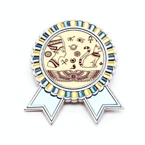 Broche chat noir pharaon égyptien en métal taille M pour accessoire de mode