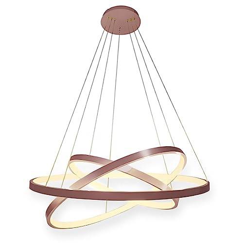Lustre Triarc Pendente Led Moderno 3 Arcos (Rosê)