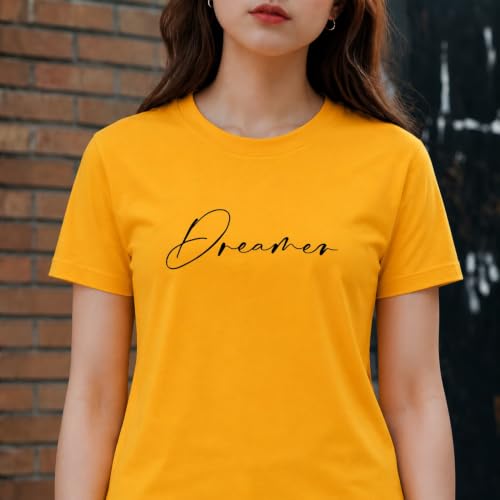Image of Amazon Brand - INKAST Women Graphic Printed T-Shirt | Round Neck | Regular Fit | (Cotton Blend)