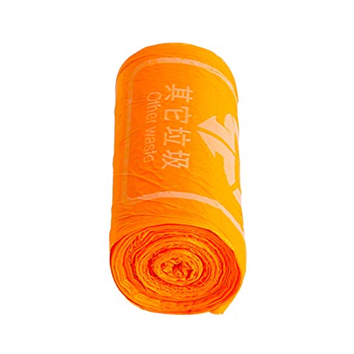Dandeliondeme 3 Roll Disposable Garbage Bag Home Kitchen Trash Rubbish Pouch Orange