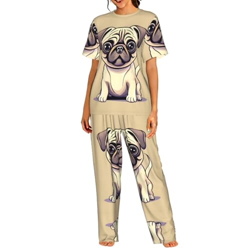 Pyjama carlin femme en coton doux : ensemble homewear ultra confortable