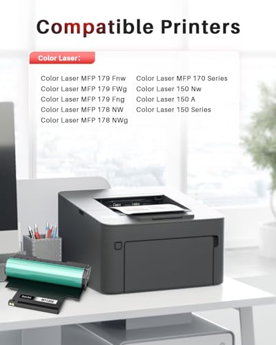 Halloya 120A W1120A Trommel kompatibel für HP W1120A 120A Bildtrommel für HP Color Laser MFP 179fnw 178nw 150nw 150a MFP 178nwg 179fwg MFP 178nw 179fnw 150a 150w 150nw Laser Printer (1Pack)