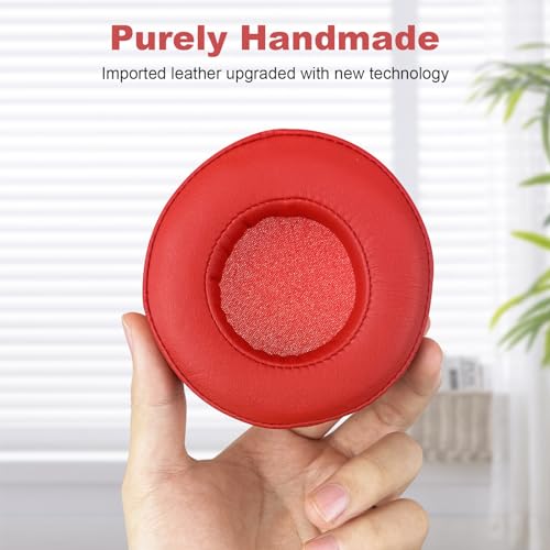 Alitutumao Replacement Earpads Ear Cushions Ear Cups para Beats by Dr Dre Pro Detox Wireless Headphones, Almohadillas de Espuma de Memoria (Rojo) miniatura 7