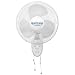 Hurricane Wall Mount Fan - 12 Inch | Supreme Series | Wall Fan with Side to Side 90 Degree Oscillation, 3 Speed Settings, Adjustable Tilt - ETL Listed, White
