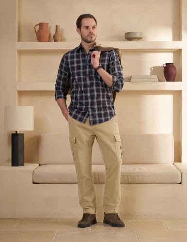 Image of Symbol Premium Men's Checkered Casual Shirt - Regular Fit | Full Sleeve | Pure Cotton (Available in Plus Sizes)