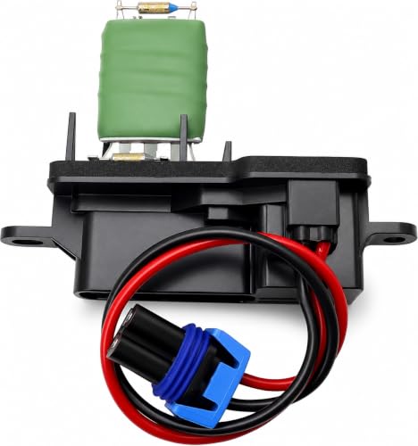 Image of HiSport 973-407 Front HVAC Fan Blower Motor Resistor with Harness Compatible with Chevy GMC Express Savana 1500 C4500 C5500 C6500 C7500 Kodiak Topkick Replacement for 89018770 1580560 22941007