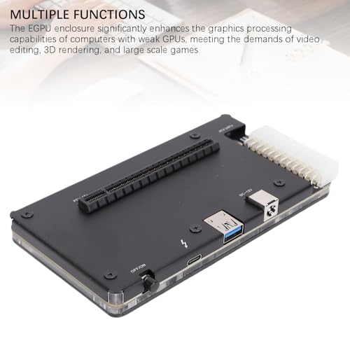 Caja externa para GPU Pongnas con ranura PCIE 16X y cable USB4 1m miniatura 6