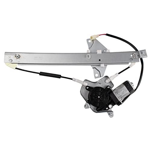 Image of TRQ Rear Passenger Side Power Window Motor and Regulator Assembly Power Compatible with 1992-1996 Toyota Camry Sedan Japan Built Models 1st VIN Digit J
