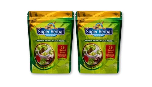 New Super Herbal Henna Gold Pack | Natural | 100g | 3.5oz | Pack of 2