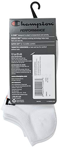 Image of Champion Women's Low Cut Beathable Moisture-Wicking Athletic Socks (6-Pack)