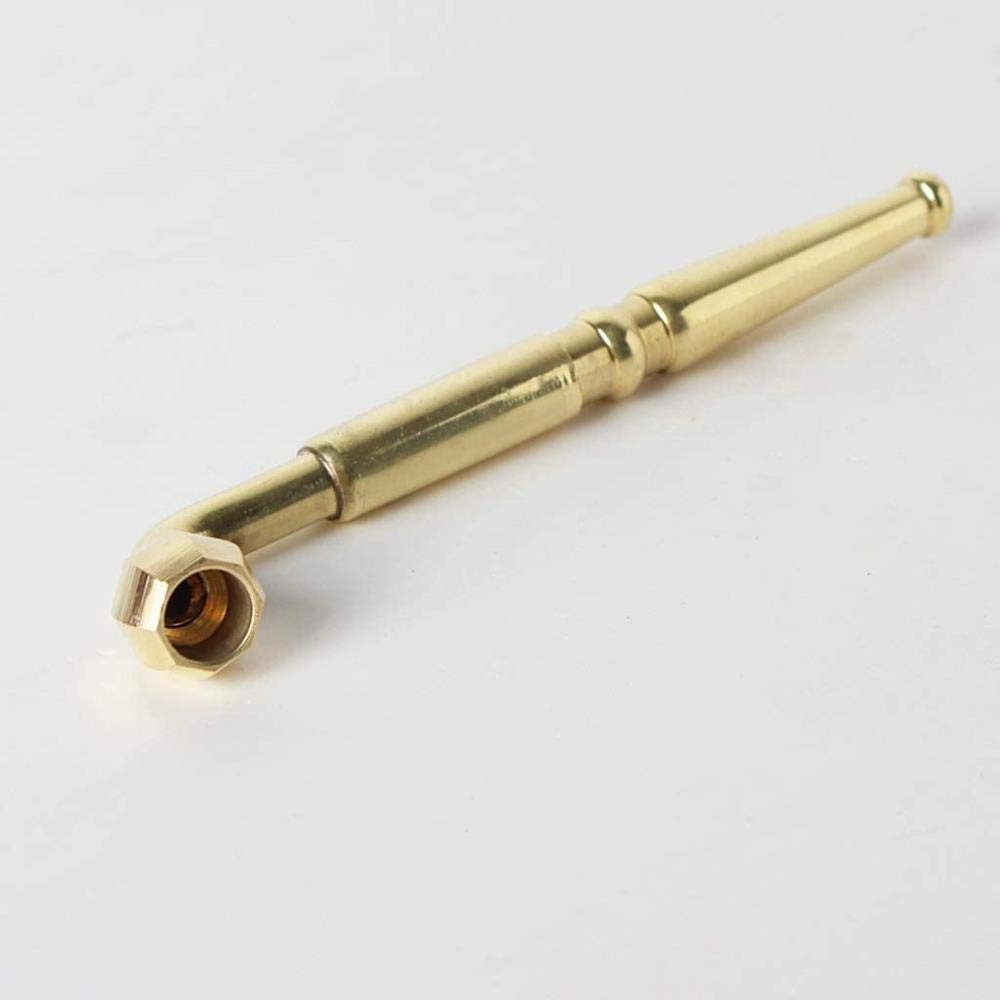 GPWDSN Traditional Handmade Brass ing Set Old-fashioned Brass Dry Cigarette Filter Short Type Dry Tobacco Rod ing set Tobacco Pipes