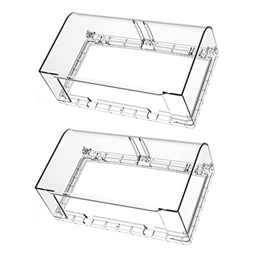 Holibanna Household Socket Box 2pcs Waterproof Wall Socket Covers Child Proof Socket Protective Covers Easy to Install
