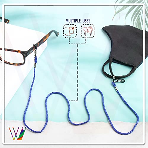 Image of Unisex Spec Holder Hook & Loop Anit Slip Eyewear Lanyard Fabric Strap Chain