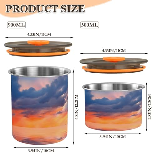 Frasco hermético de acero para café Blueangle 900 ml miniatura 2