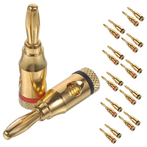 Conector de altavoz tipo banana SHINEOFI clavijas de audio para sustitución en sistema de sonido