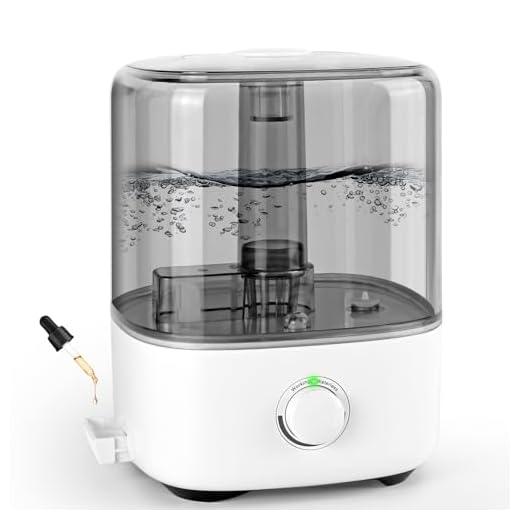Humidificador Bebes 5L, Ultrasónico Top-Fill Humificadores para Habitacion 28dB Silencioso Humificador de Humedad para Bebés y Plantas, Hogar, Apagado Automático, Blanco