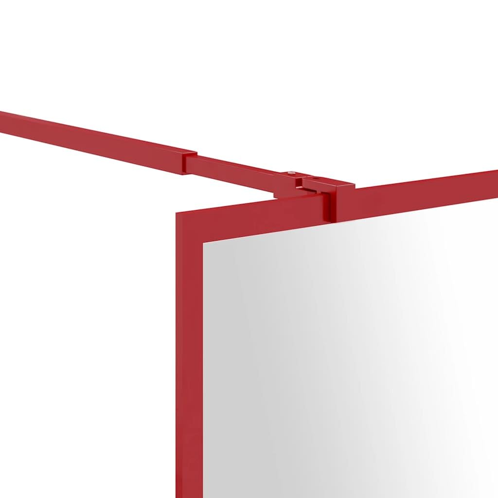 Mangloder - Parete doccia a pavimento, in vetro trasparente ESG, 100 x 195 cm, resistente agli spruzzi, regolabile, facile da pulire, include profilo, asta di supporto, istruzioni di montaggio (lingua