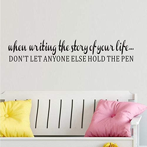 TOARTi Inspirational Quote Wall Sticker,(Black) Vinyl Motivational Saying Decal for Bedroom or Office Wall Decor,Encouragement Gift