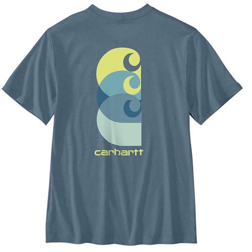 Carhartt Men's 106536 Relaxed Fit Lightweight Pocket Short-Sleeve C Graphic T-S