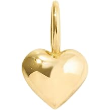 Gelin 14k Solid Gold Heart Charm Pendant for Women
