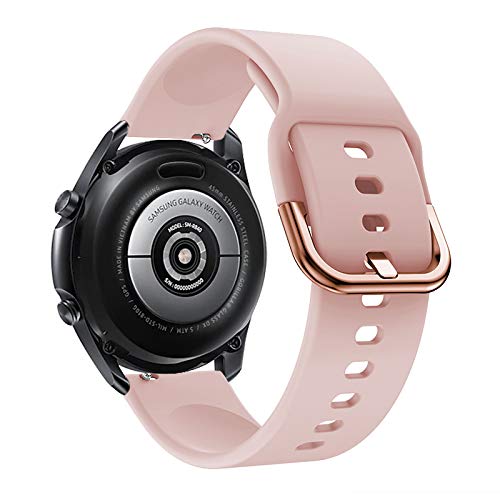 Compatible With Fossil Men's Gen 5 Carlyle Band & Fossil Women's Gen 5 Julianna Band,22Mm Soft Waterproof Silicone Sport Watch Band For Fossil Men's Gen 4 Explorist Hr/Gen 3 Q Explorist Light Pink #TOP2