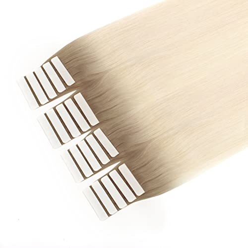 Image of Sixstarhair 20pc Tape-in Hair Extensions - Ombre Rooted Chestnut Brown to Ash Blonde Sunkissed [R6-60 20inch]