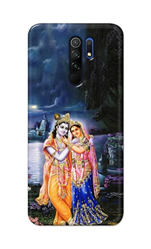 Image of Printed Hard Back Cover Case for Mi Poco M2 | Mi Poco M2 Reloaded Back Cover (Radha Krishna) -1803