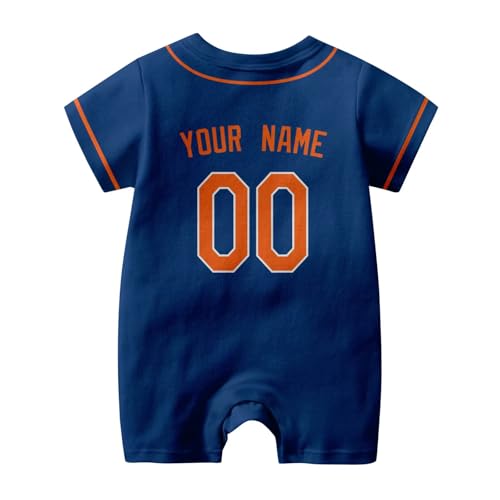 KREDE Baby Clothes Unisex Bodysuit Rompers Custom Name Number for Baby Boys3