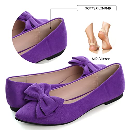 Image of Dear Time Women's Ballet Flats Dress Ballet Shoes Slip on for Office Work Comfortable Shoes