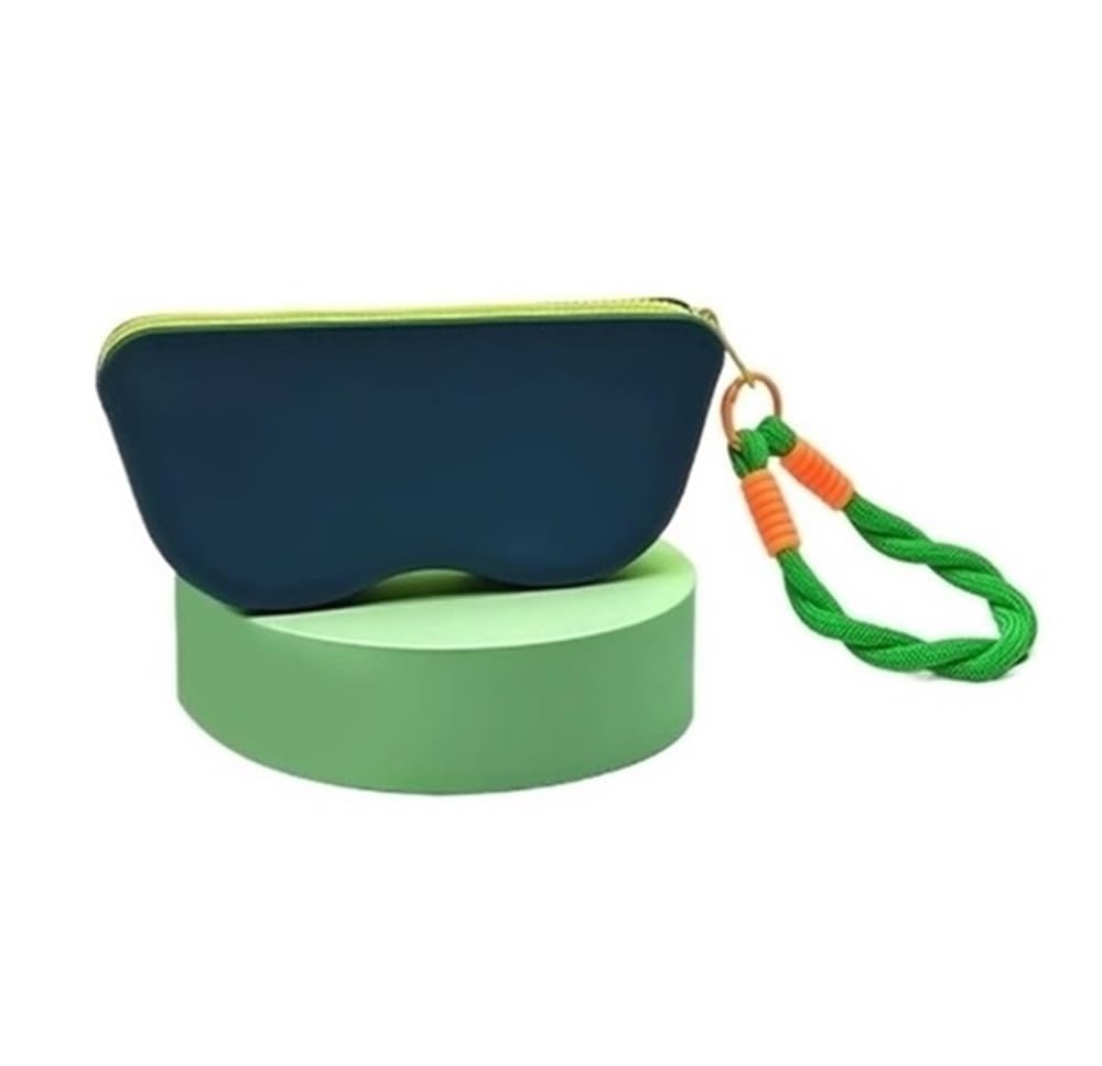 Amibvzhang Silicone Zipper Eyeglass Sunglasses Storage Hanging Women's Girls' Coin Purse Waterproof Pouch Wallet Unisex(A1)