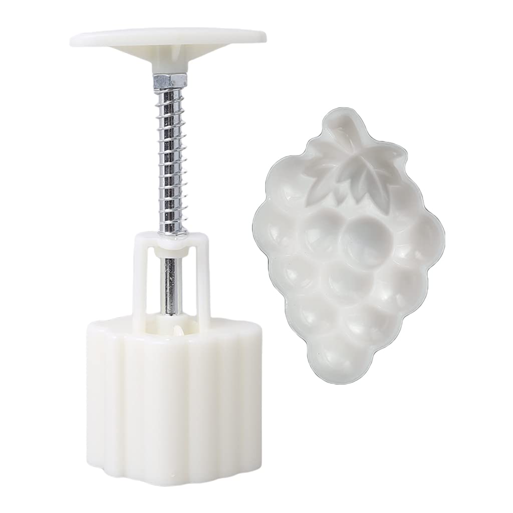 Kalttoy Mold Grape Shape 3D Stamp Cookie Cutter Molds 25g or 50g Baking Accessories for Mid-Autumn Festival