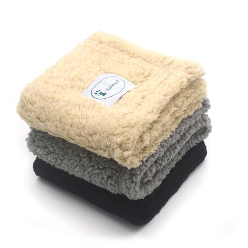 1 Pack 3 Calming Puppy Blankets