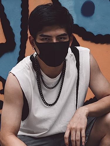 Bandmax Men Black Plated Heavy Chunky Miami Cuban Curb Chain Necklace Stainless Steel Thickness Flat High Polished 30Inch,14MM Width Durable Long Link Chain Necklace Jewelry for Men Women(Brand Box) - Image 5