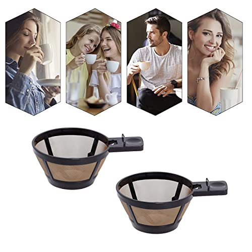 Poweka 49933 Reusable Single Serve Brew Coffee Basket Scoop,Gold Coffee Filters Replacement Compatible thumb #6