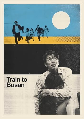 Image of ADIGRAFIX Set of 4 Aesthetic Grunge Minimalist Movie Posters - Whiplash, Inception, Train to Busan, Taxi Driver - Premium Wall Art Prints 9x12 Inches - Vintage Cinematic Decor for Home, Bedroom, Studio, Office - Unframed (Movie)