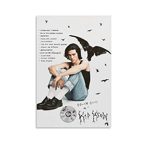 Conan Gray Poster Kid Krow Canvas Posters Wall Art Bedroom Office Room Decor Gift DAYOSIX Unframe:12x18inch(30x45cm)