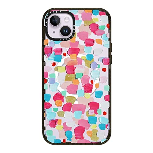 Casetify (P[XeBt@C) CpNgP[X iPhone 14 Plusp [RpO[h4{̗{ς / 8.2tB[g̗ɑ΂ی / MagsafeΉ] - }[^RtFeB - ubN
